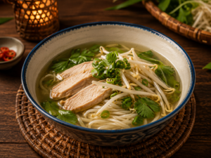 Soupe de nouilles au poulet